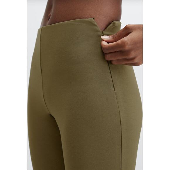 Fabletics 24/7 Skinny Pants Womens Small Green High Rise Side Zip Classic - Picture 4 of 16
